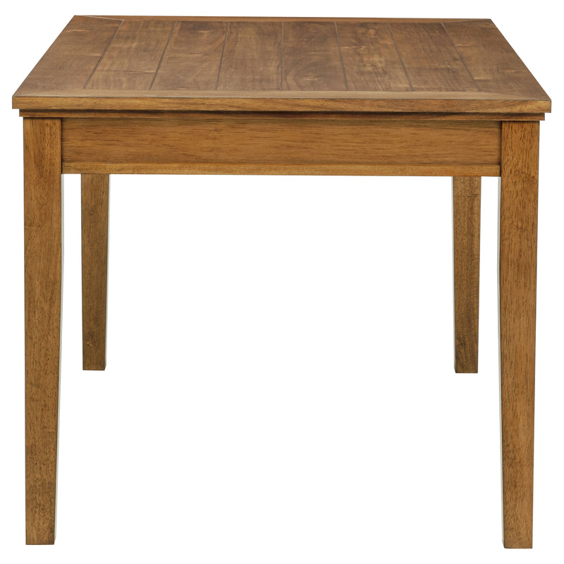 Atwood Rectangular Wood Dining Table Warm Brown