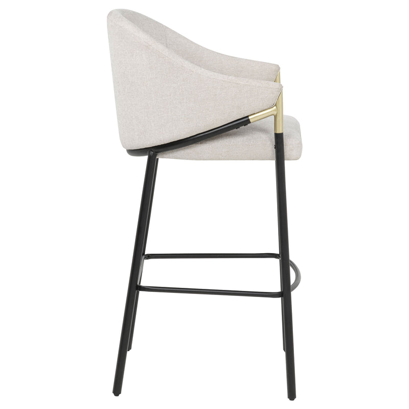 Chadwick Fabric Upholstered Bar Chair Beige (Set of 2)