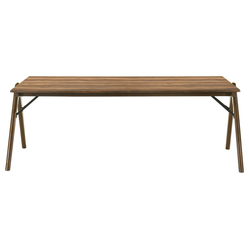 Randolph 7-piece Rectangular Dining Table Sheesham and Brown