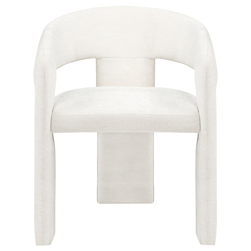 Carlow Upholstered Dining Arm Chair White (Set of 2)