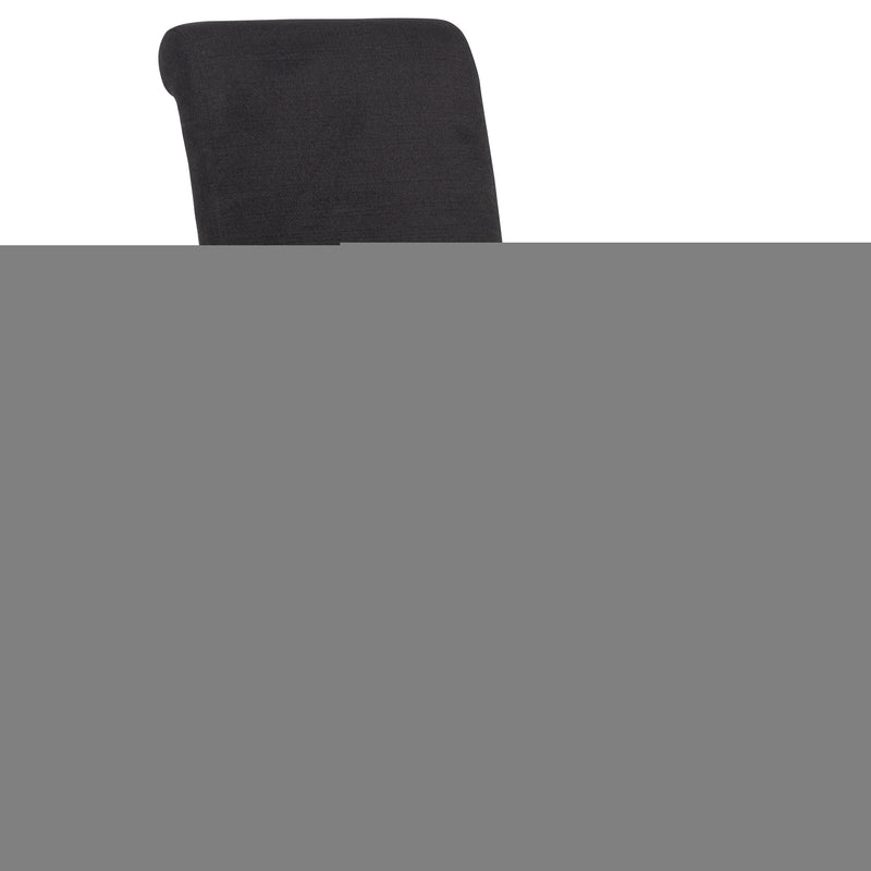 Shawna Upholstered Skirted Side Chair Black (Set of 2)