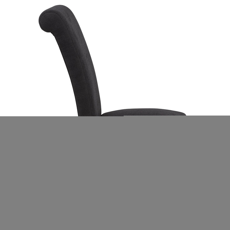 Shawna Upholstered Skirted Side Chair Black (Set of 2)