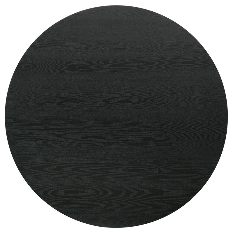 Hamlyn 43-inch Round Wood Counter Height Dining Table Black