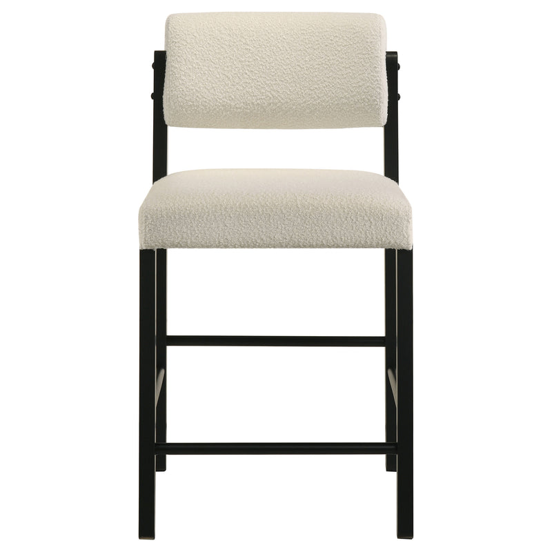 Hamlyn 5-piece Round Wood Counter Height Dining Set Cream and Black