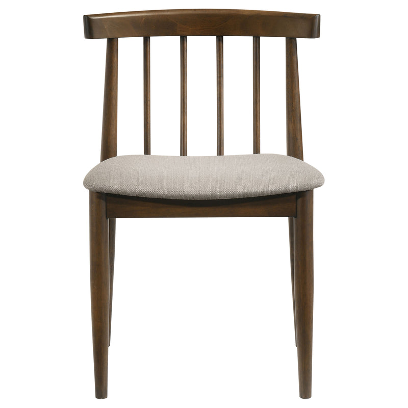 Cullen Dining Side Chair Upholstered Seat Walnut (Set of 2)
