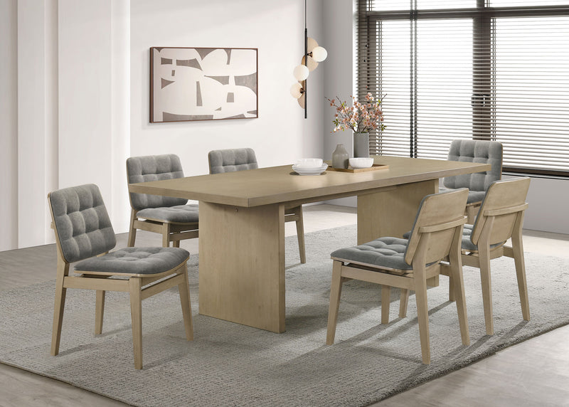 Decker 82-inch Rectangular Wood Dining Table Natural Oak