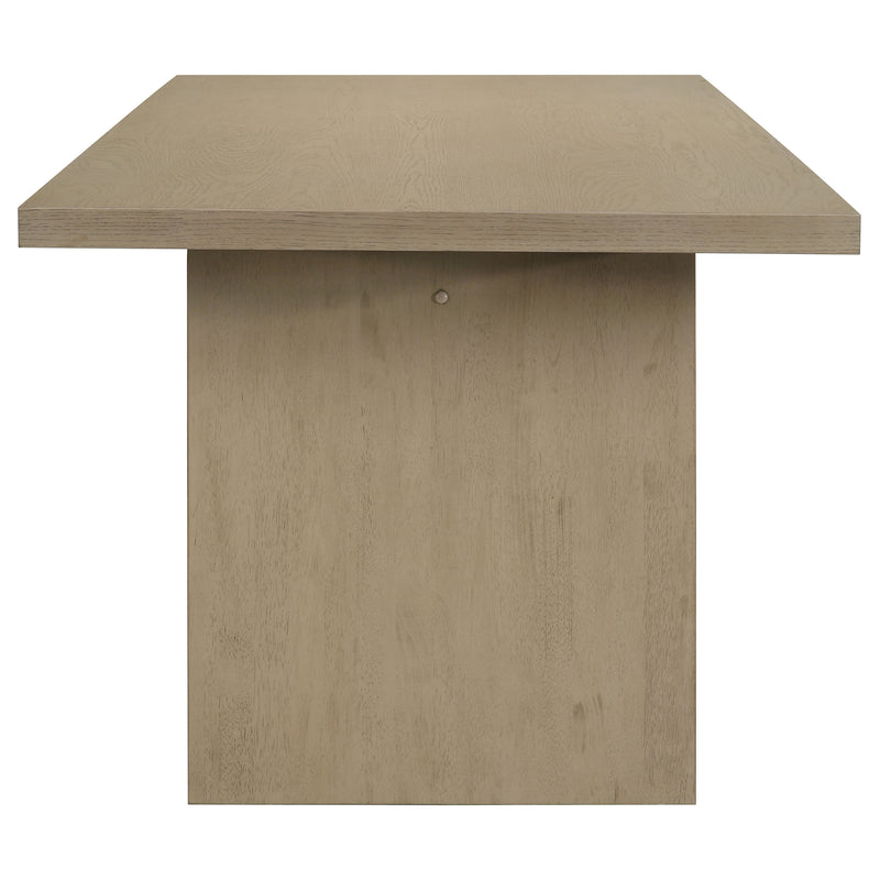 Decker 7-piece 82-inch Rectangular Dining Set Grey and Natural Oak