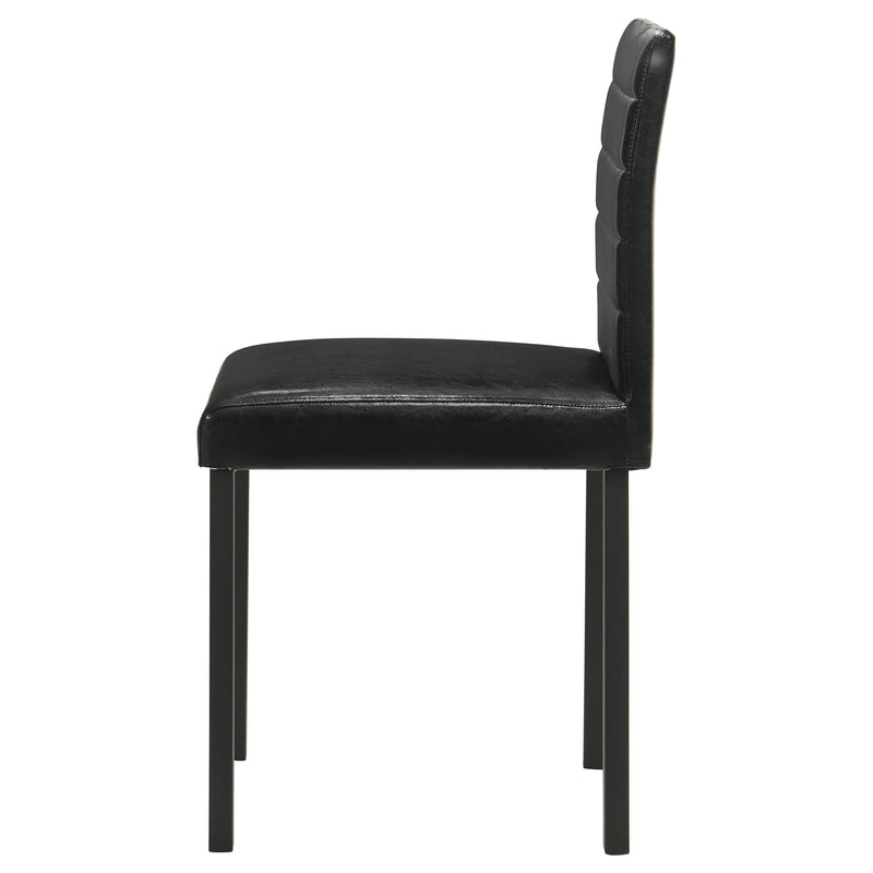 Garza Upholstered Dining Side Chair Black (Set of 4)