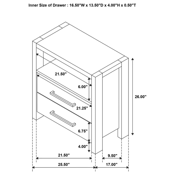 Adderley 5-piece California King Bedroom Set Warm Brown