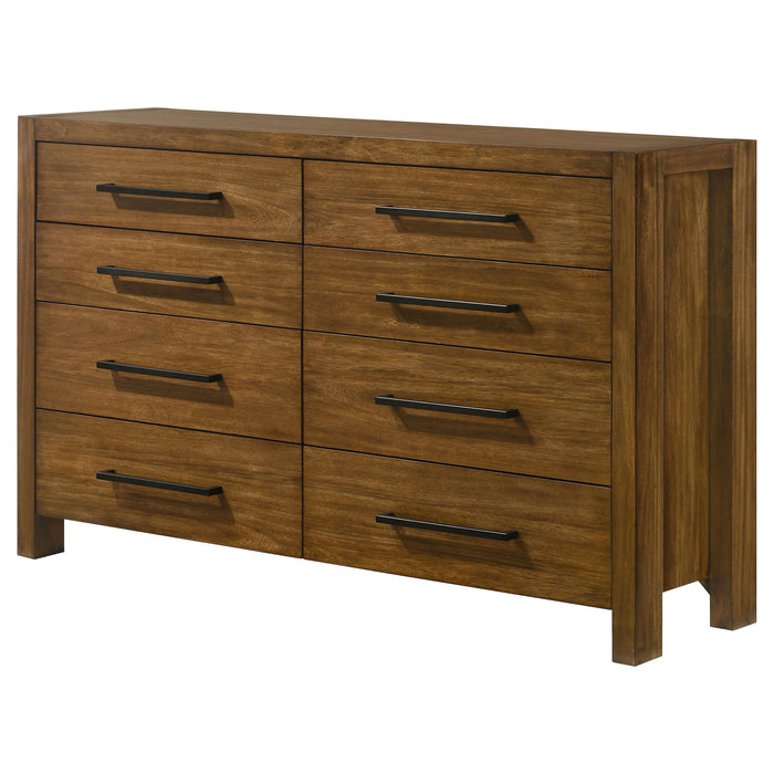Adderley 8-drawer Bedroom Dresser Cabinet Warm Brown
