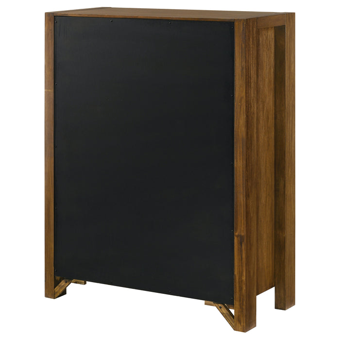 Adderley 5-drawer Bedroom Chest of Drawers Warm Brown