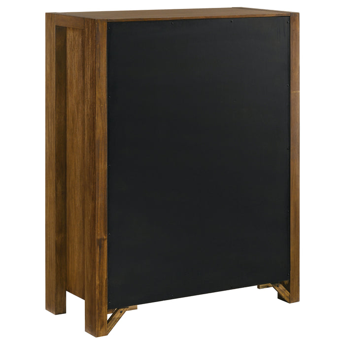 Adderley 5-drawer Bedroom Chest of Drawers Warm Brown