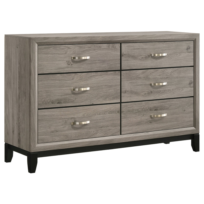 Watson Five-piece Eastern King Bedroom Set Light Taupe