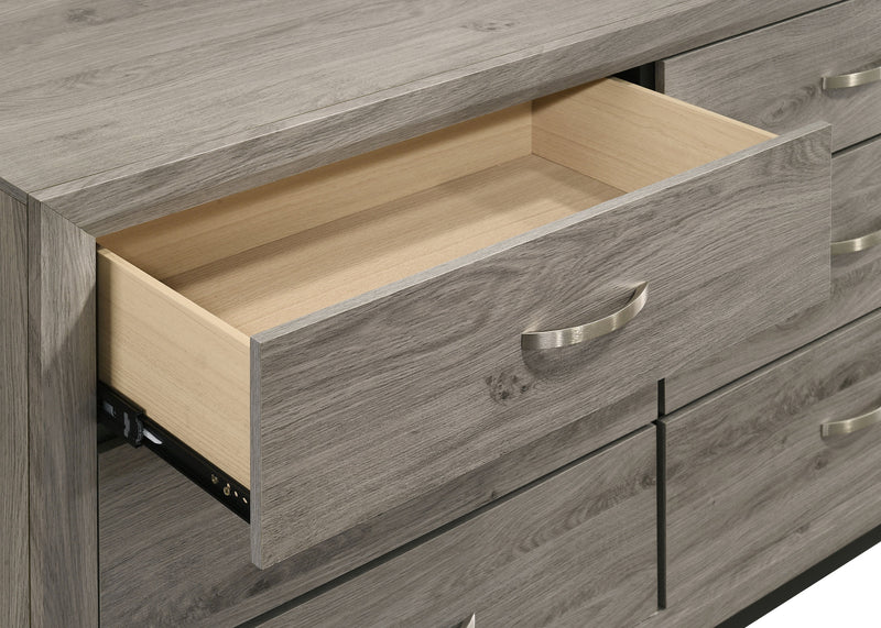 Watson 6-drawer Bedroom Dresser Cabinet Light Taupe