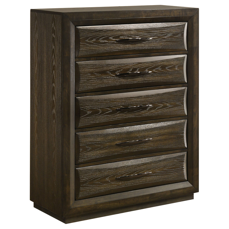 Atlas 5-piece Queen Bedroom Set Dark Oak