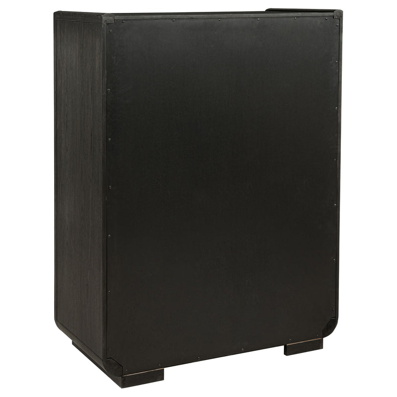 Leandro 5-piece California King Bedroom Set Burnished Black