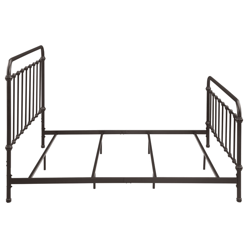 Livingston Metal Eastern King Open Frame Bed Dark Bronze