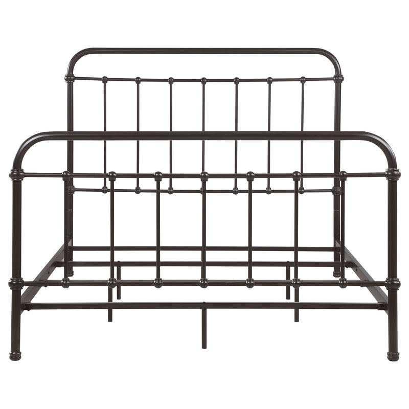 Livingston Metal Queen Open Frame Bed Dark Bronze