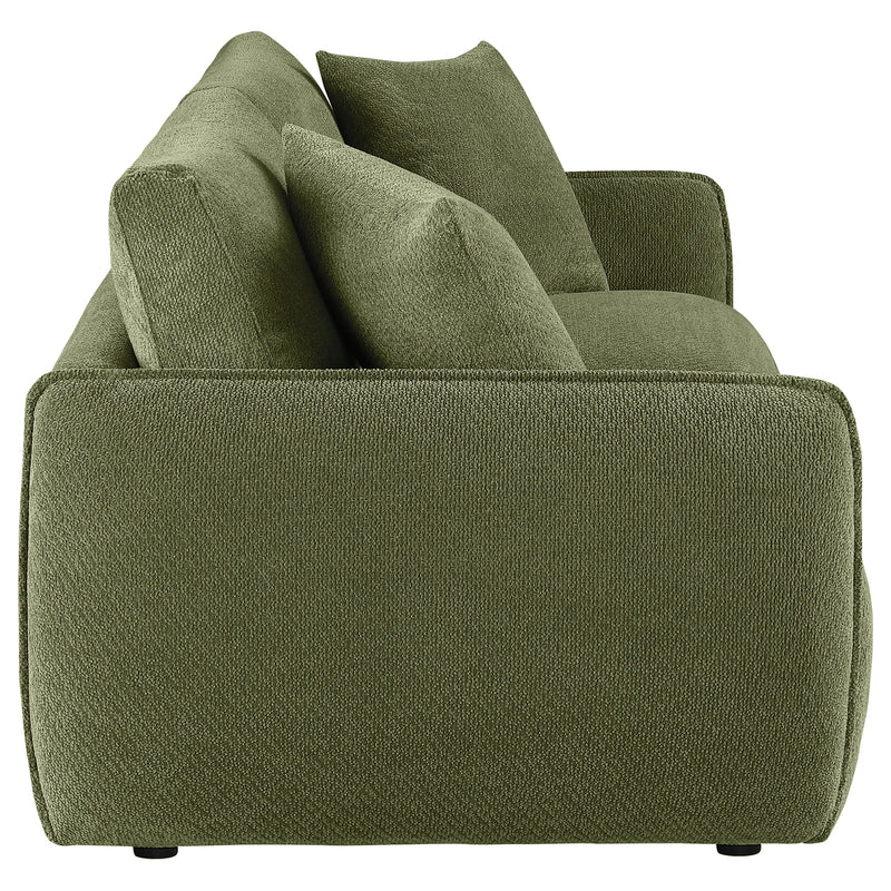 Elysia Chenille Upholstered Modular Lounge Loveseat Green