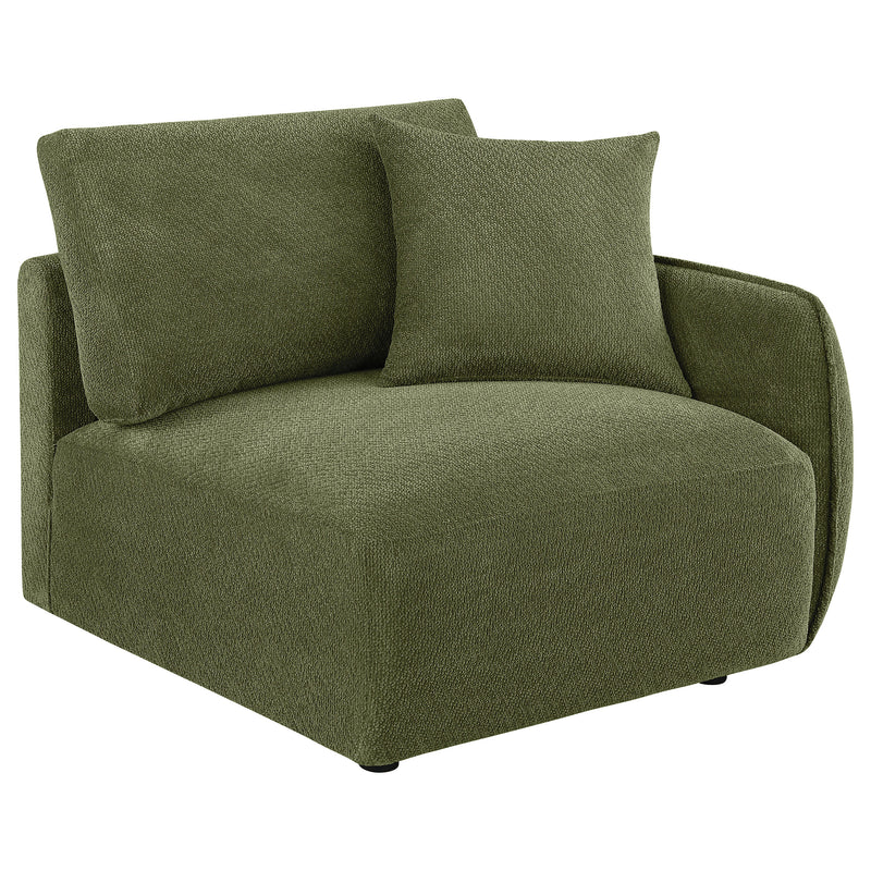 Elysia 6-piece Chenille Upholstered Modular Sectional Sofa Green