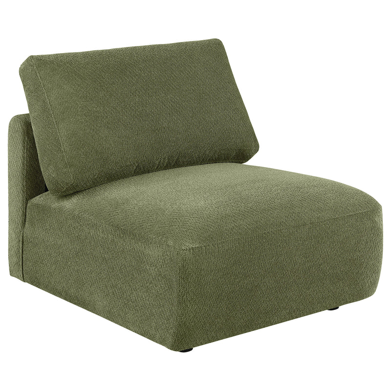Elysia 5-piece Chenille Upholstered Modular Sectional Sofa Green