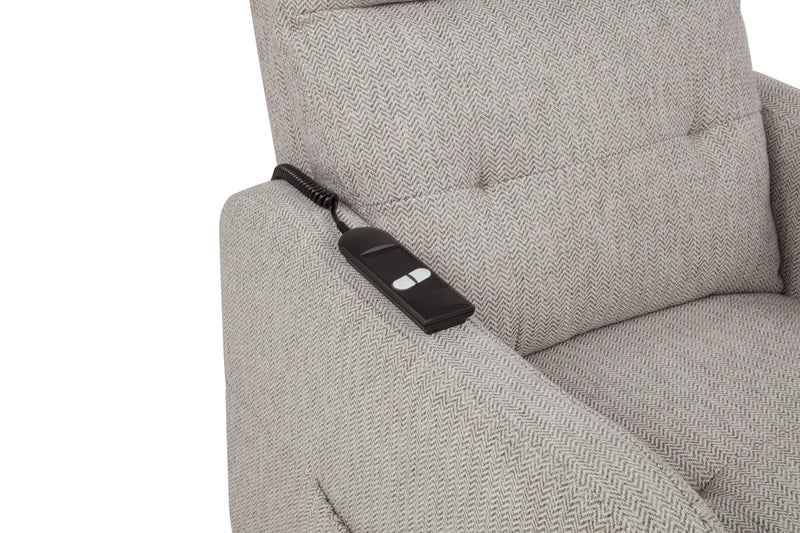 Dayes Upholstered Power Lift Recliner Chair Taupe