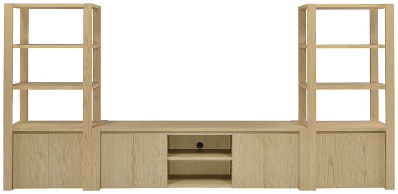 Laurelton 78-inch 4-door TV Stand Media Console Light Oak