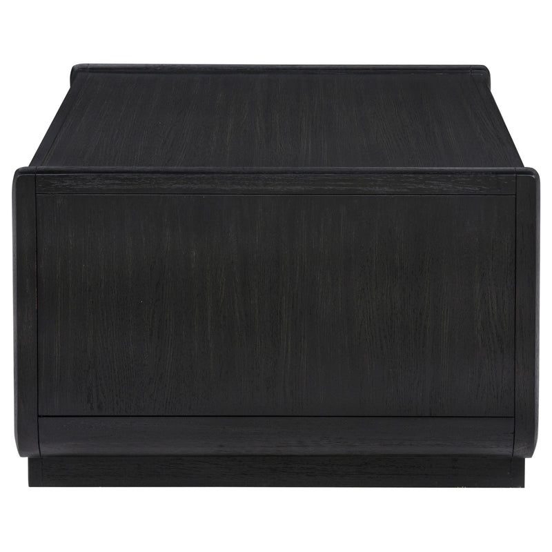 Leandro 2-piece Wood Coffee and End Table Set Burnished Black