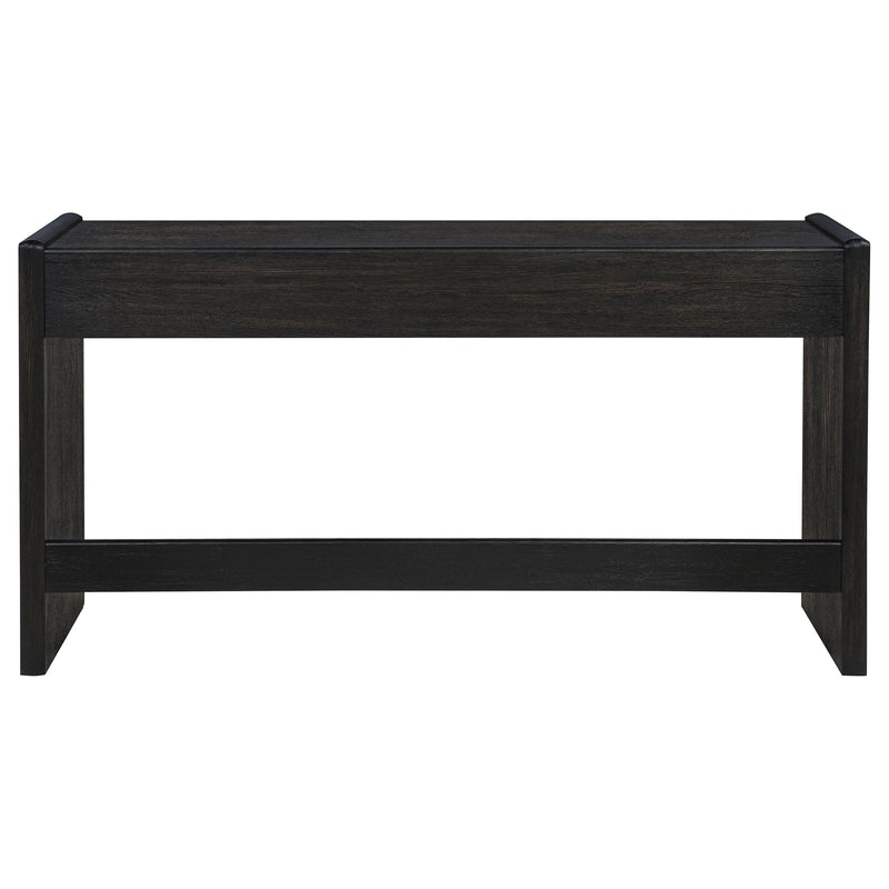 Leandro 2-drawer Home Office Writing Desk Burnished Black