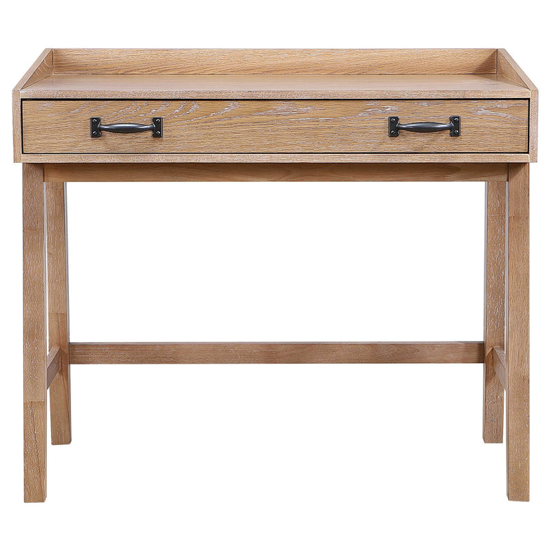 Fabian 38-inch Computer Desk with Keyboard Drawer Distressed Light Brown