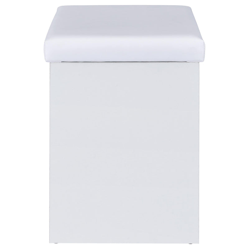 Bunbury Makeup Vanity Table Set Storage Mirror and Stool White