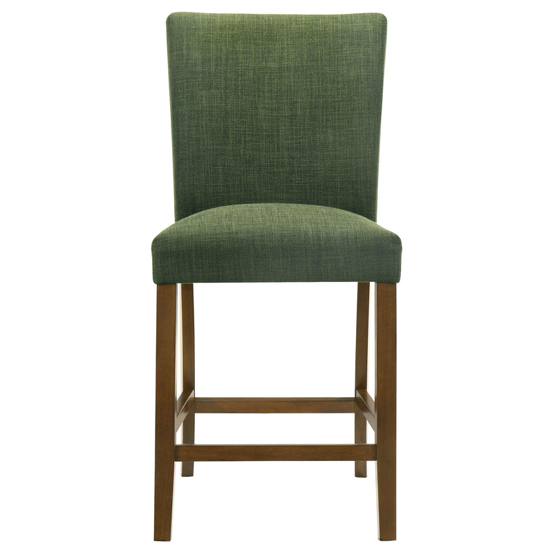 Paxton 5-piece Round Glass Top Counter Height Dining Set Green