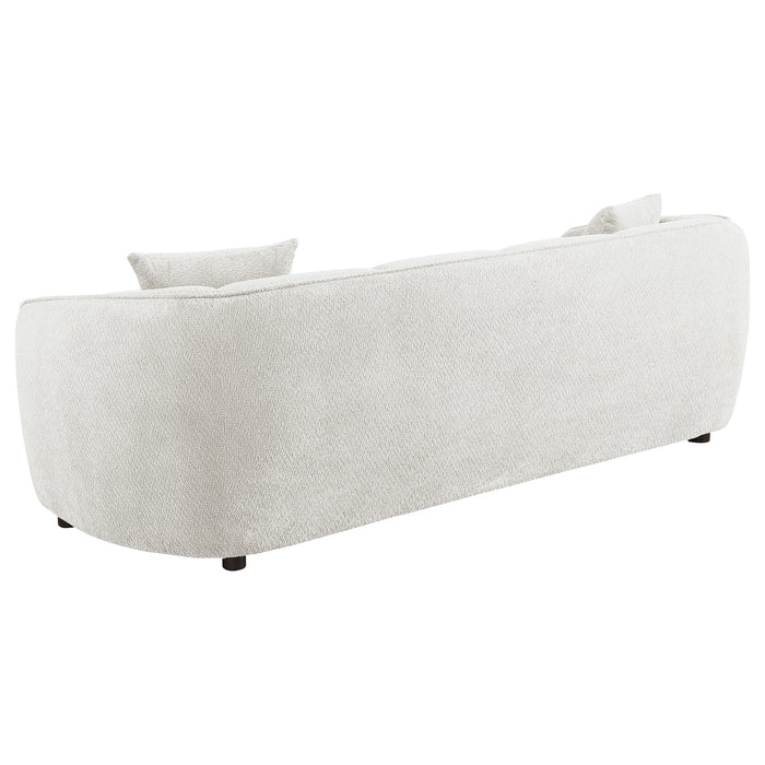 Aleisha Chenille Upholstered Sofa Ivory