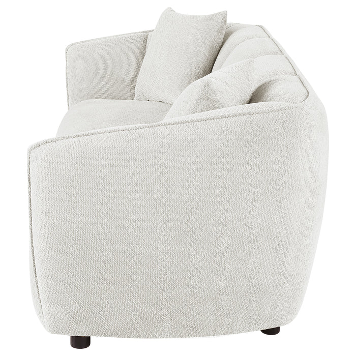 Aleisha Chenille Upholstered Sofa Ivory