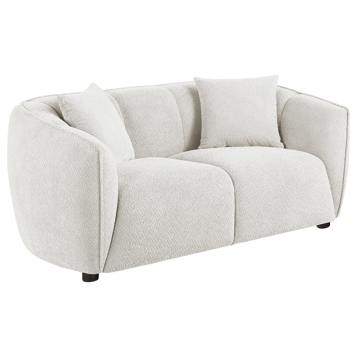 Aleisha 2-piece Chenille Upholstered Sofa Set Ivory