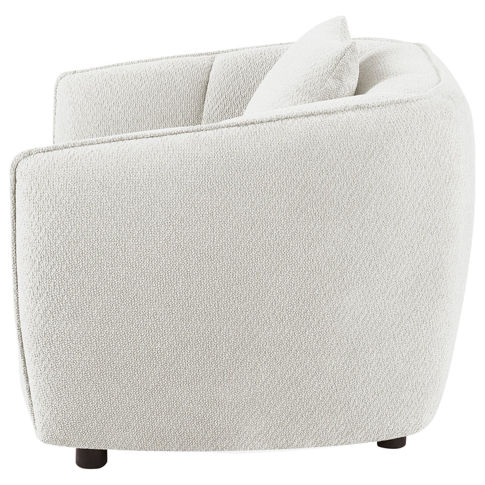 Aleisha Chenille Upholstered Accent Chair Ivory