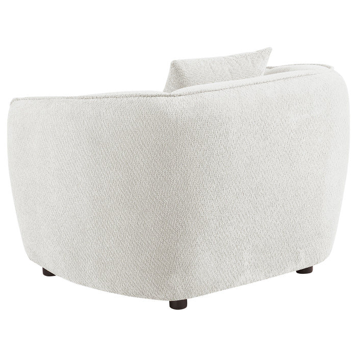 Aleisha Chenille Upholstered Accent Chair Ivory