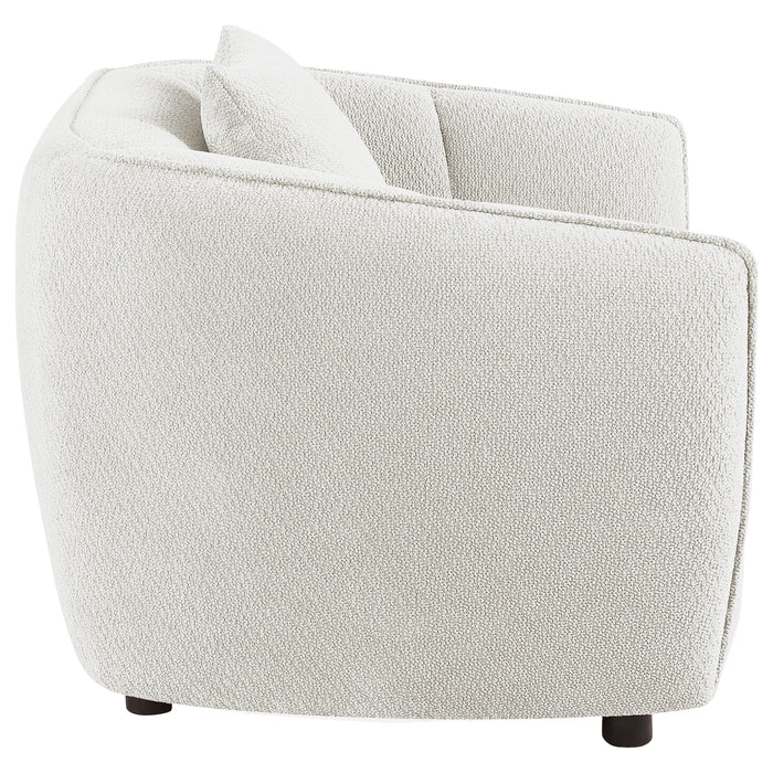 Aleisha Chenille Upholstered Accent Chair Ivory