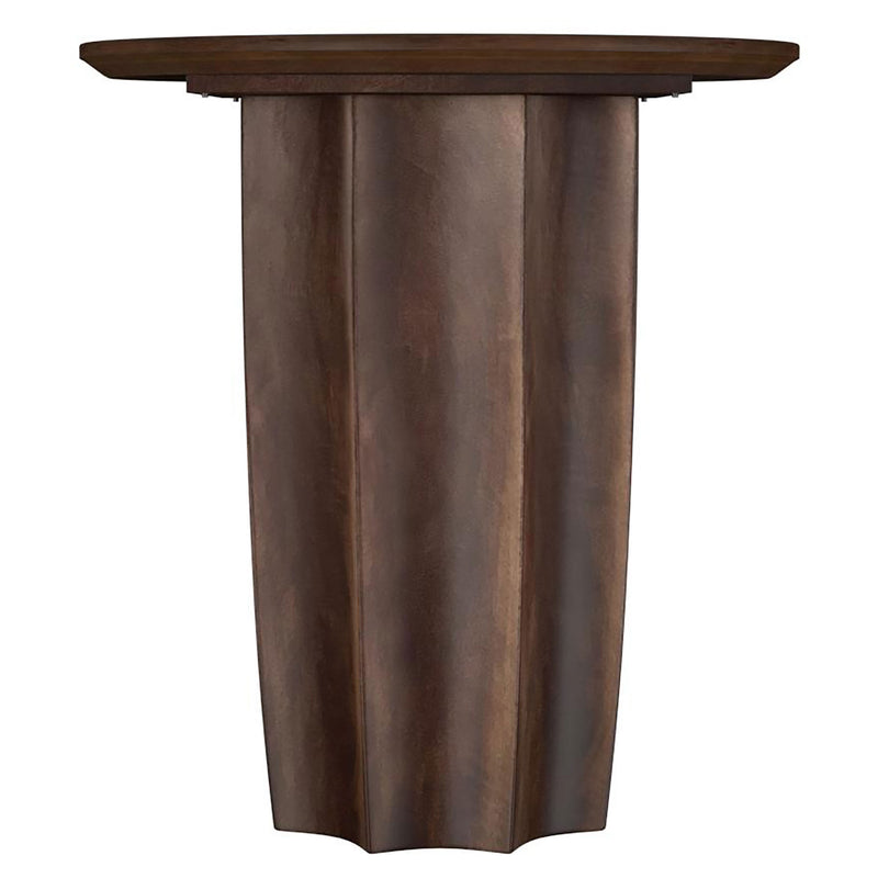Cayenne 2-piece Solid Mango Wood Coffee Table Set Walnut