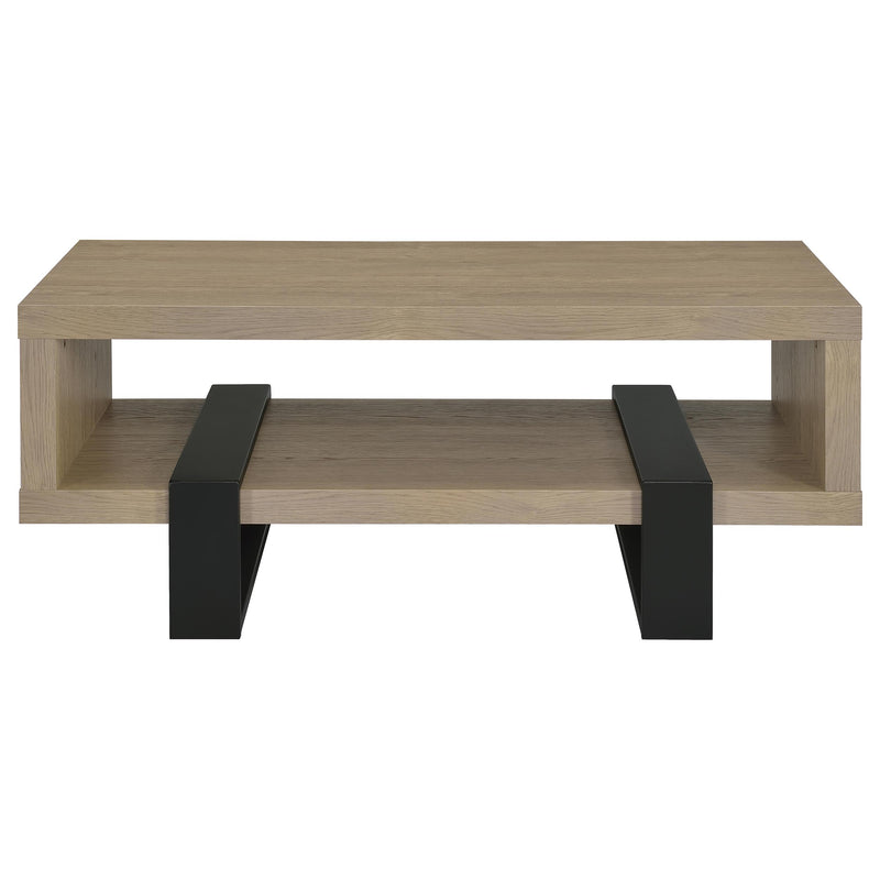 Dinard Engineered Wood Cocktail Coffee Table Latte
