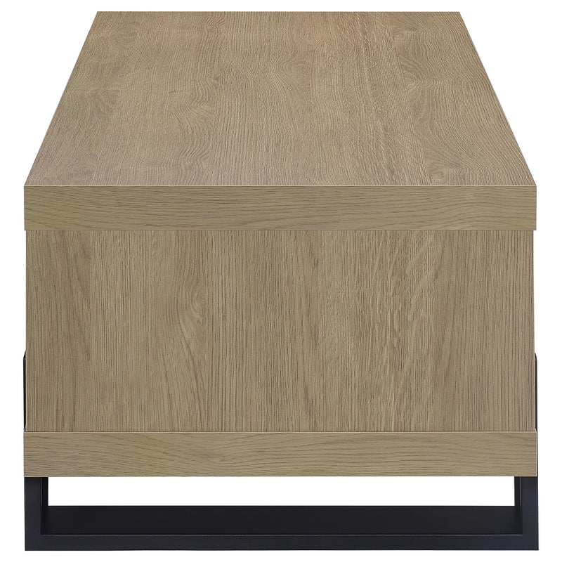 Dinard Engineered Wood Cocktail Coffee Table Latte
