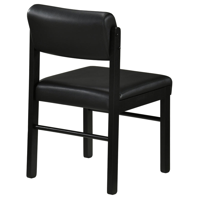 Kehoe Upholstered Dining Side Chair Black (Set of 2)