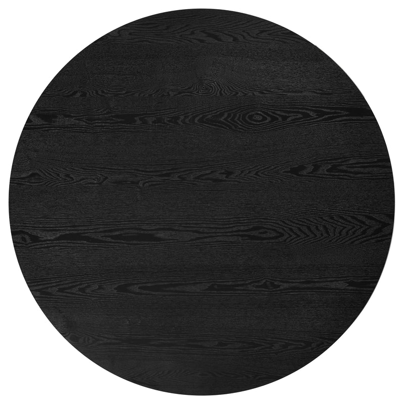 Hamlyn 5-piece Round Wood Dining Set Cream and Black