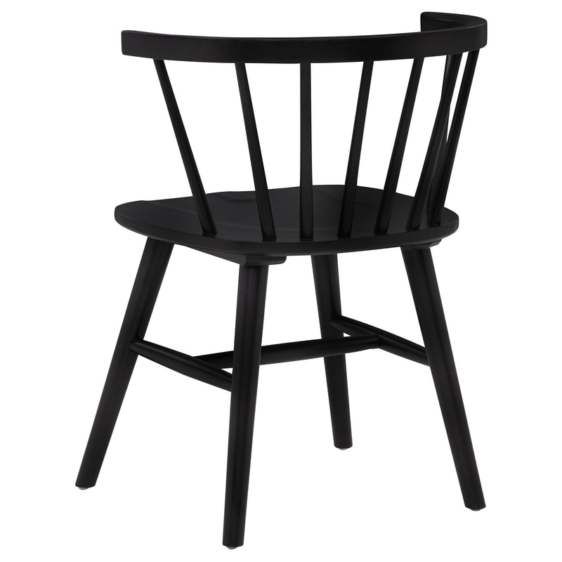 Hamlyn 5-piece Round Wood Dining Set Black