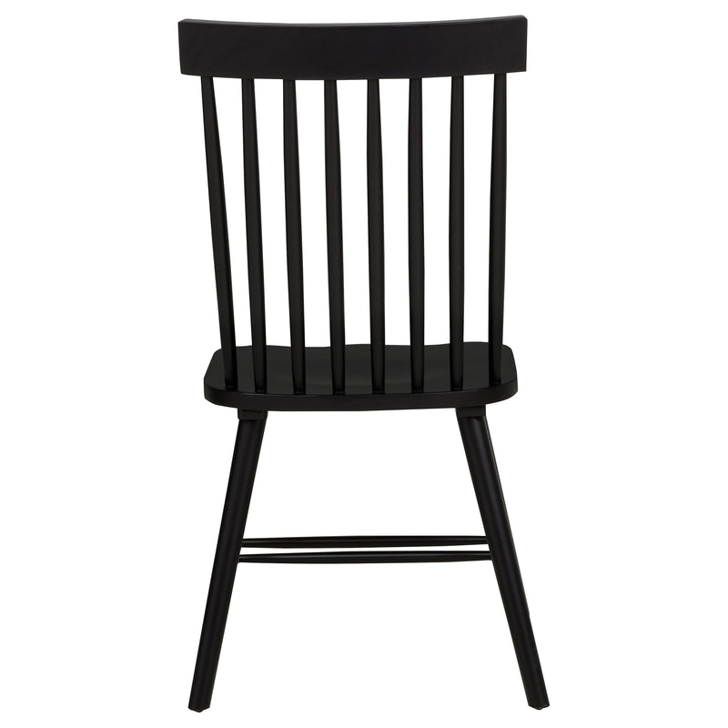 Hamlyn 5-piece Round Wood Dining Set Black