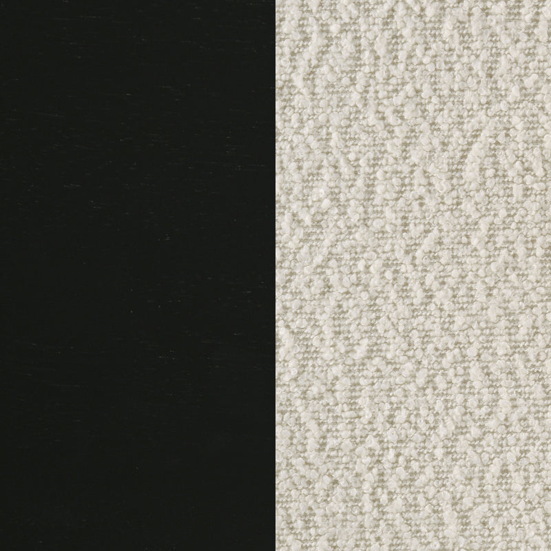 Kehoe Upholstered Dining Side Chair Cream and Black (Set of 2)
