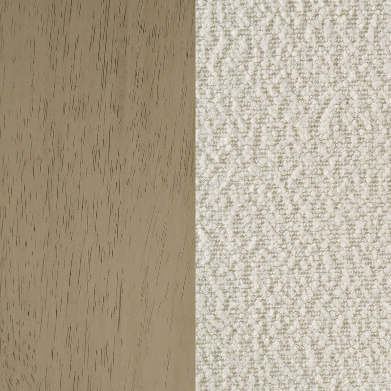 Kehoe Upholstered Counter Height Chair Cream and Natural Oak (Set of 2)