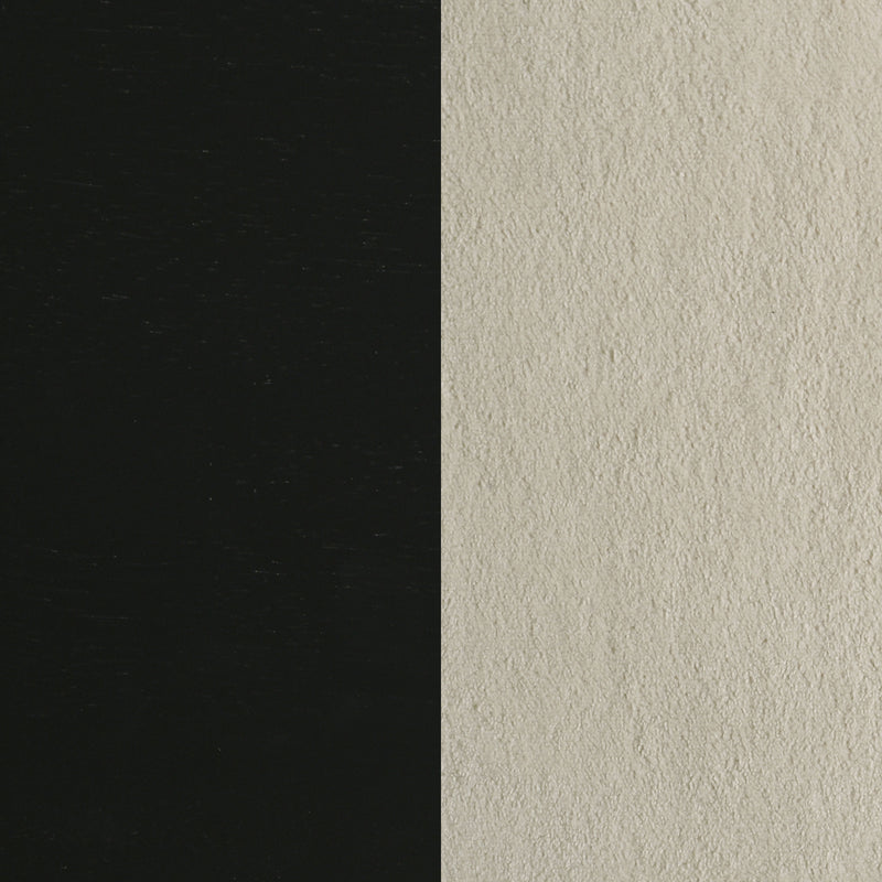 Redbridge Velvet Upholstered Counter Chair Cream and Black (Set of 2)