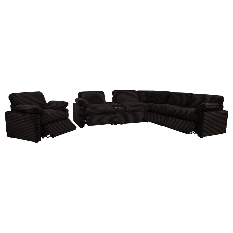 Collins Upholstered Power Recliner Chair Chocolate Brown