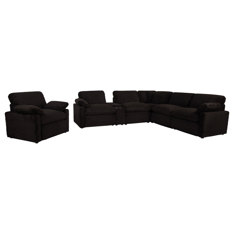 Collins Upholstered Power Recliner Chair Chocolate Brown
